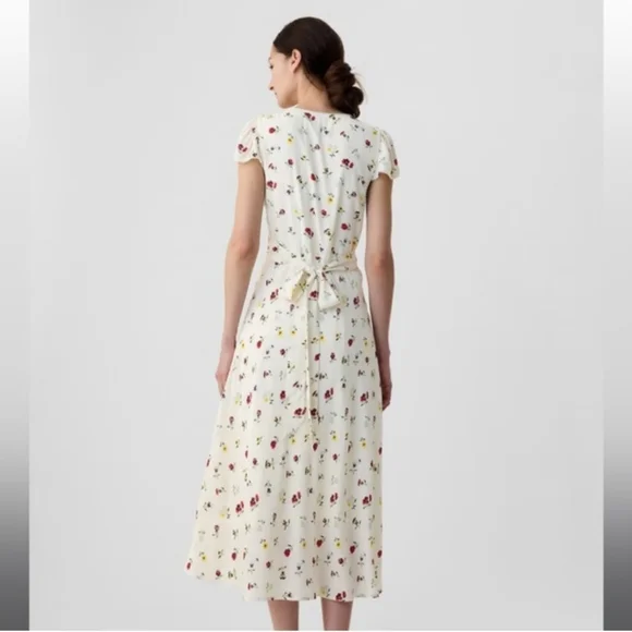 Gap x Doen Collab Floral Midi Dress Size 2 EUC - Picture 6 of 8